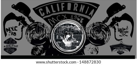 illustration retro race motor for printing illustration retro race motor for printing