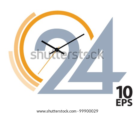 Clock Face. Vector Illustration - 99900029 : Shutterstock