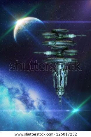 Space Station Computer Artwork Space Station Computer Artwork