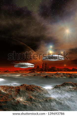 Alien Planet 3D Rendered Computer Artwork Alien Planet 3D Rendered Computer Artwork