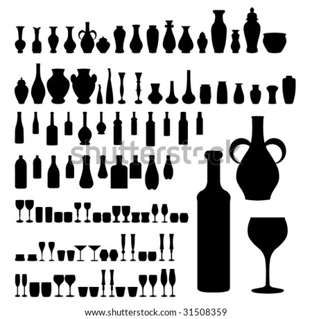 vases glass. vases , and glass
