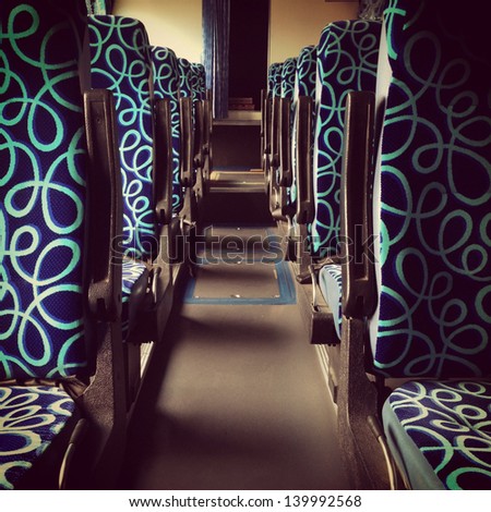 bus seat in row