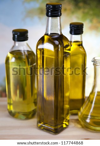 Olive oil bottles