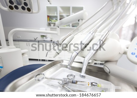 Dentist office, equipment