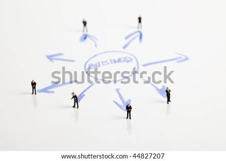 Business people isolated on white background