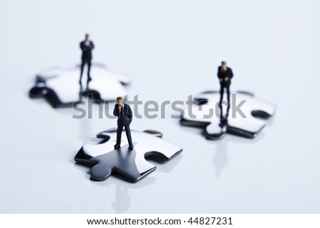 Business people isolated on white background