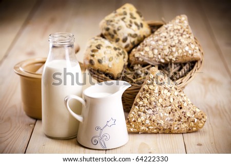 Bread products photographed