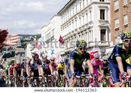 TRIESTE, ITALY - JUNE 1:The winner Nairo Quintana wearing pink jersey during  the  final stage of \