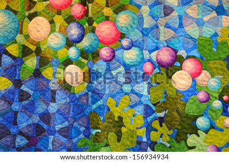 colorful contemporary quilt design