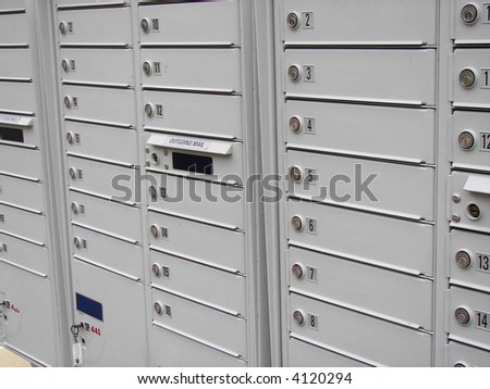 Multiple modern mailbox