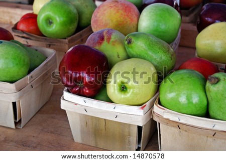 variety of fruits in boxes