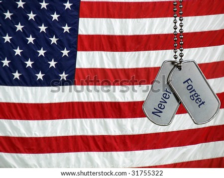 dog tags military. stock photo : military dog