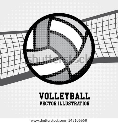 volleyball sport over dotted background vector illustration volleyball sport over dotted background vector illustration