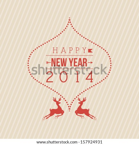 happy new year 2014 over lineal background vector illustration happy new year 2014 over lineal background vector illustration