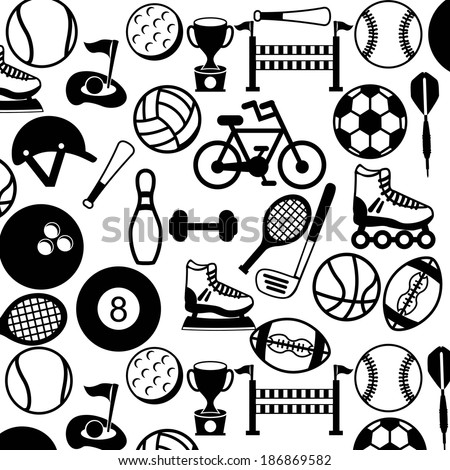 Sport design over white background, vector illustration