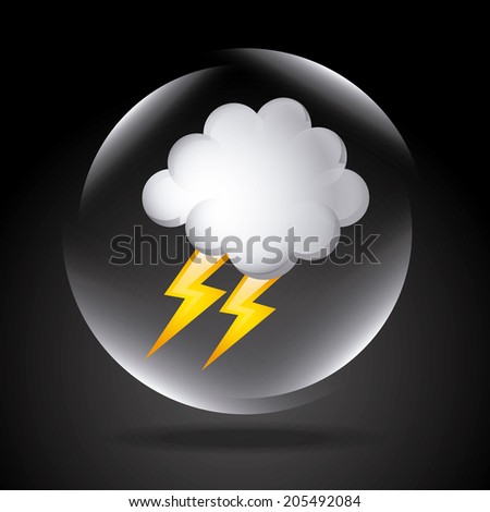 Weather design over black background, vector illustration