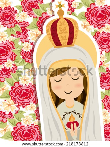 holy mary design vector illustration holy mary design vector illustration