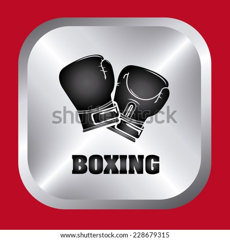boxing graphic design , vector illustration