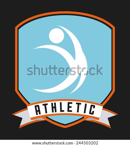 athletic sport design, vector illustration eps10 graphic