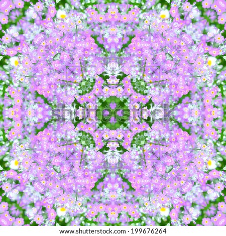 Beautiful seamless pattern made from purple flower