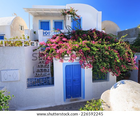 Greek island of Santorini travel tourism Europe vacation