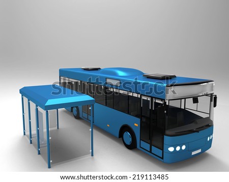 the bus and the bus stop