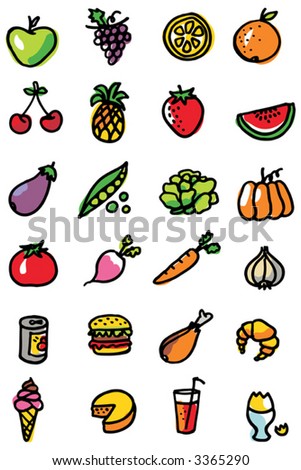 Food,fruits and vegetables 1 - others of same series : http://www.shutterstock.com/lightboxes.mhtml?lightbox_id=499075