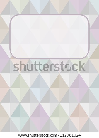 Seamless harlequin background with a place for text