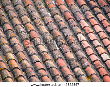 Dirty roof tile, France, Cannes