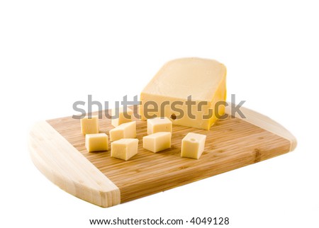 cubes of Dutch cheese for a party