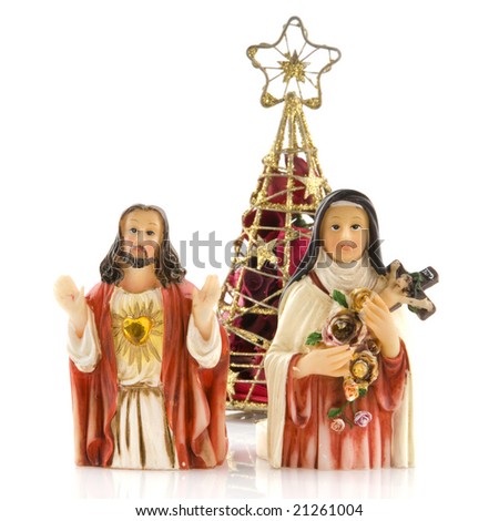 Religion with christmas with Jesus and Maria
