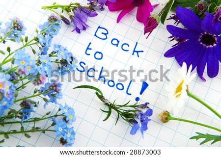Back to school with flowers