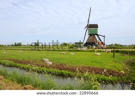 Windmill in Holland Noordeloos