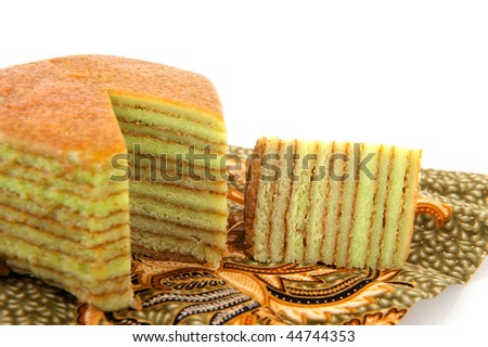 Indonesian sweet Layer cake as traditional food