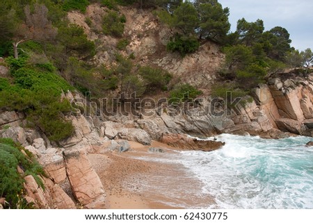Spanish eastern coast with beaches and bays