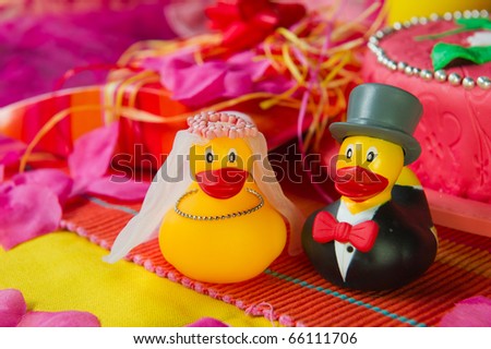 READY to SHIP custom Mallard Ducks wedding cake topper From theaircastle