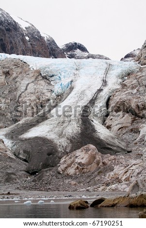Melting ice cap at Argentinian Perito Moreno