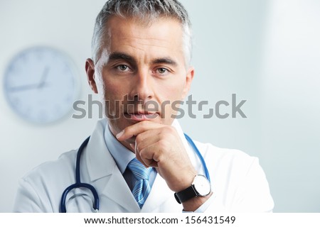Portrait Of A Handsome Male Doctor