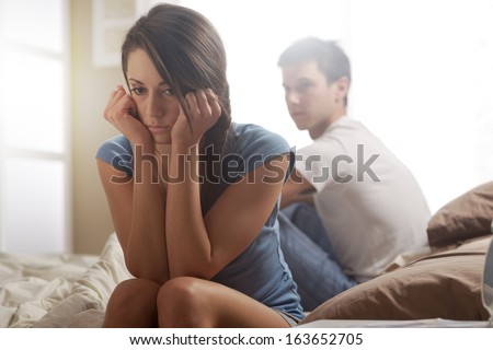 Relationship Difficulties: Young Couple Having Problems