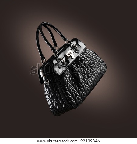 ladies handbag on  dark background