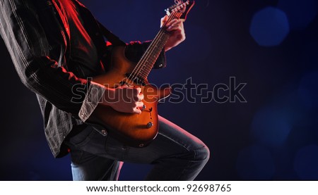 A rock guitarist