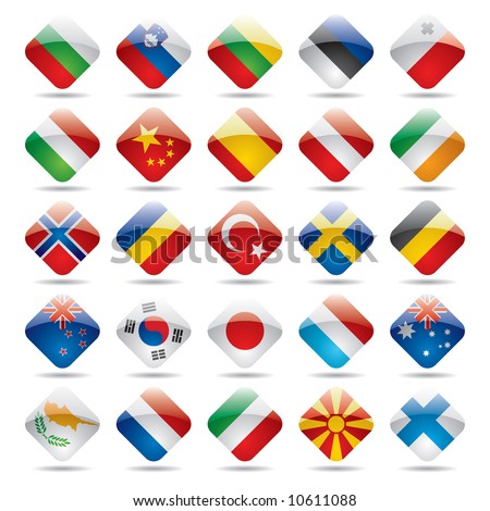 flags of the world icons. set world flag icons 2