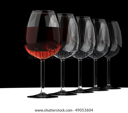 pictures of glasses of wine. stock photo : Any glasses of