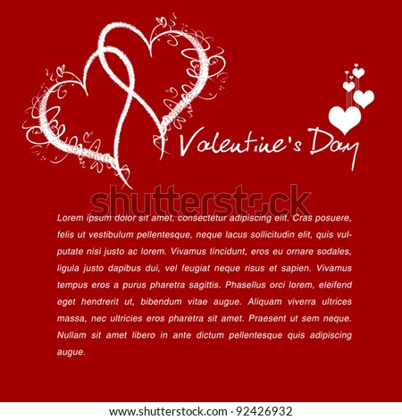 Valentine's Day and Valentine hearts