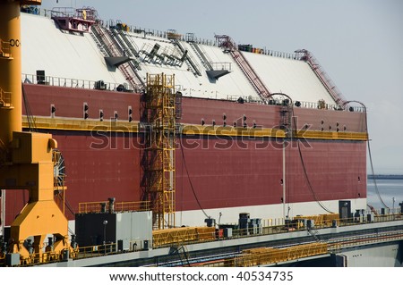 Oil and gas industry- liquefied natural gas tanker LNG