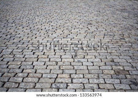 texture of cobblestone road, red square
