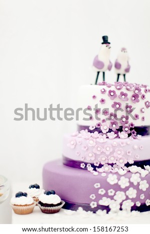 Wedding sweets, blueberry cake