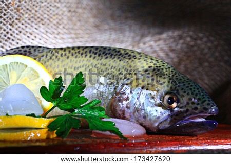 fresh trout rustic style restaurant