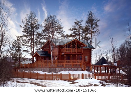 modern wooden cottage