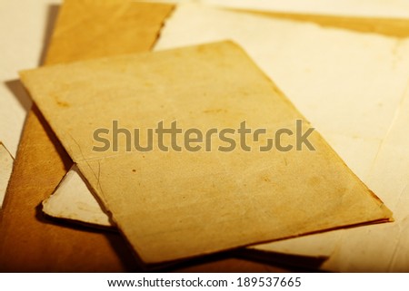 texture old vintage yellowed paper, writing papers